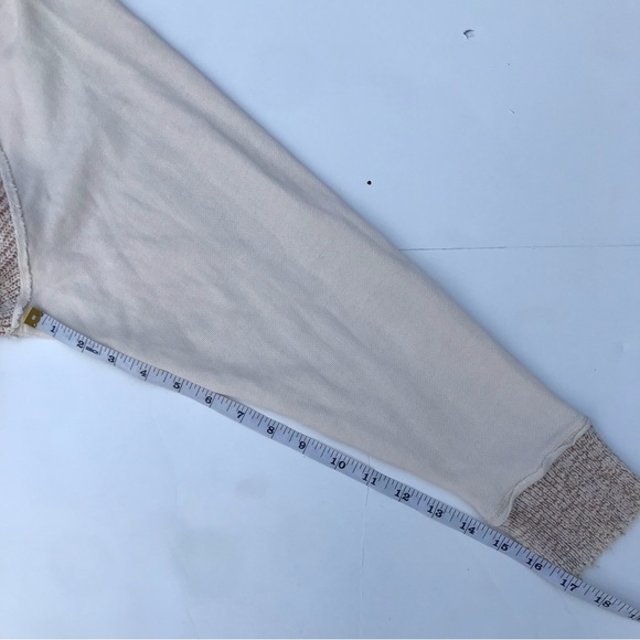 💙 Free People Knit Cropped Hoodie Sweatshirt - Picture 7 of 12